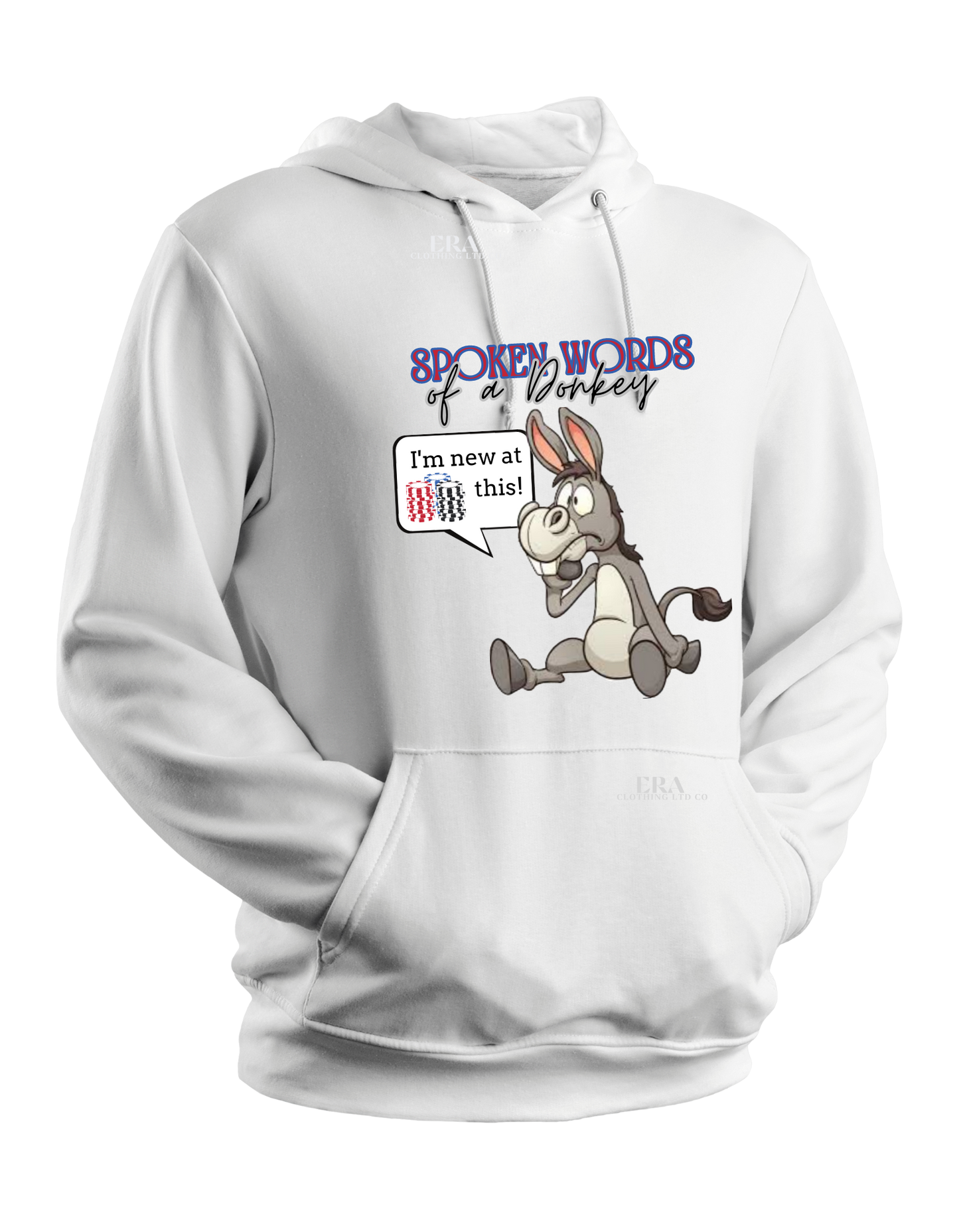 Donkey Sayings Poker Customizable Hoodie Pullover